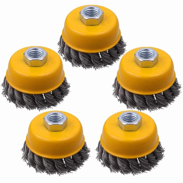 HOT SELL TYPE DELUN BRAND CUP BRUSH 2.5inch Wire Brush